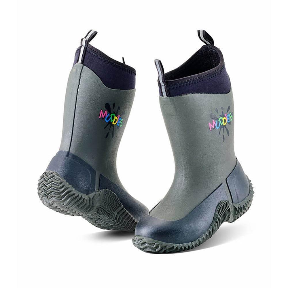 Grubs MUDDIES® ICICLE 5.0™ Wellington Boots Childrens Kids Neoprene CHARCOAL
