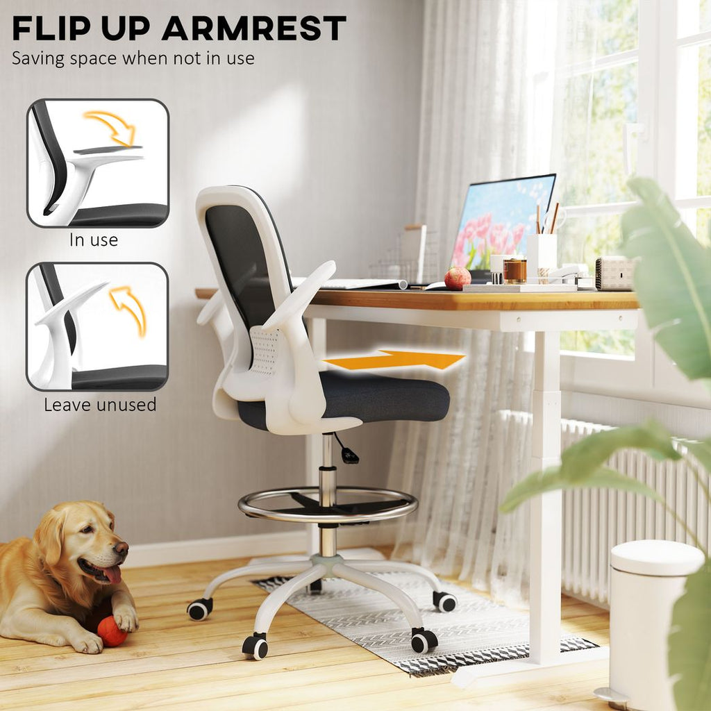 Mesh Draughtsman Chair, Ergonomic Drafting Chair