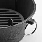 Portable Cast Iron Charcoal Stove – Suitable for Outdoor BBQ, Camping & Tabletop Cooking with Removable Grate