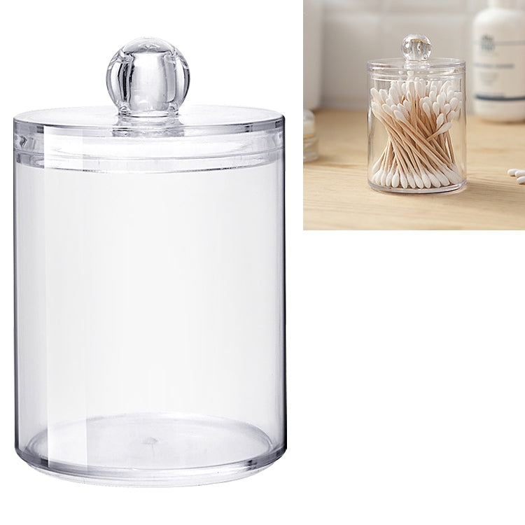 Transparent Round Plastic Cosmetic Box Cotton Swab Storage Box, Cotton Swab Box Cotton Swab Box