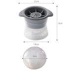 Home Spherical Ice Lattice Whisky Wine Ice Cube Maker Silicone Trays Mold with Cover