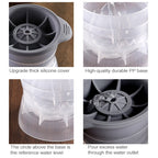 Home Spherical Ice Lattice Whisky Wine Ice Cube Maker Silicone Trays Mold with Cover
