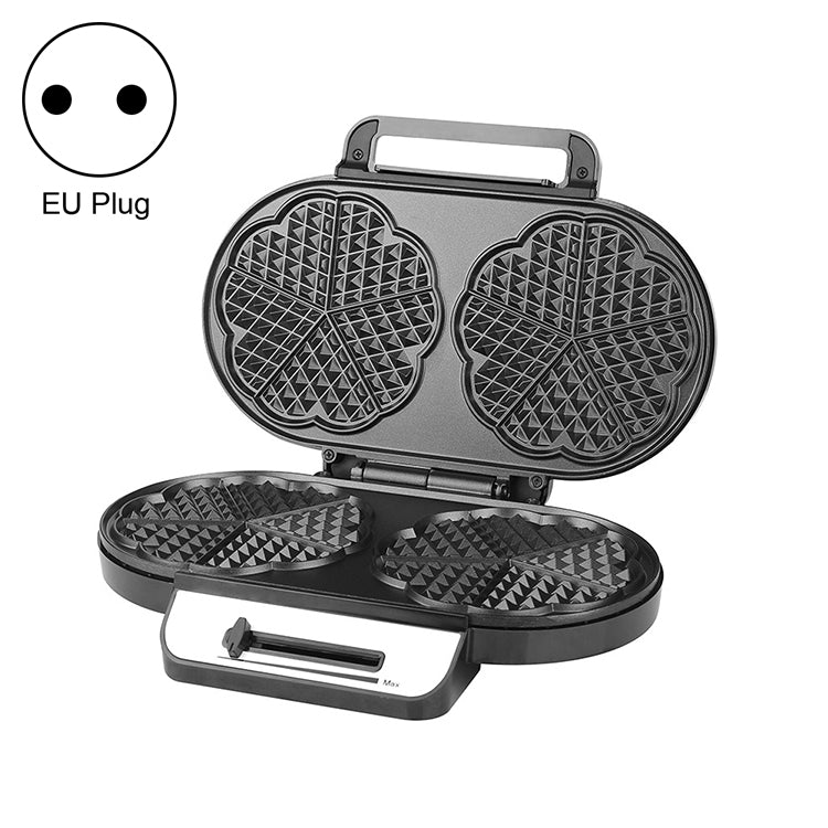 Household Waffle Maker Toaster Double Dish Heating Mini Breakfast Machine Sandwich Electric Cake Baking Machine, EU Plug Default Title
