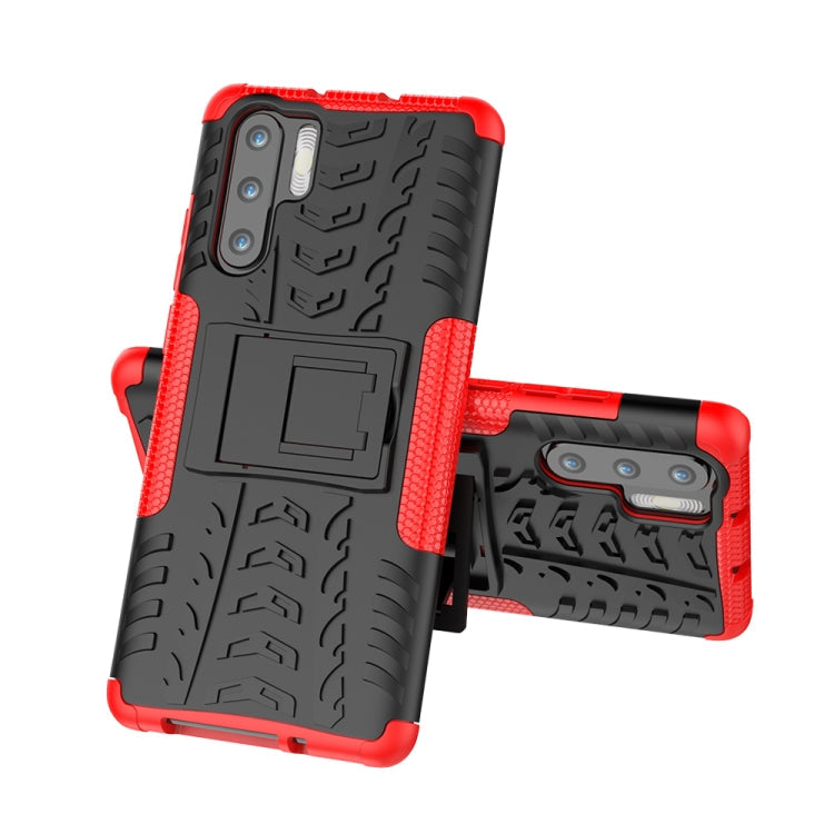 Tire Texture TPU+PC Shockproof Case for Huawei P30 Pro, with Holder – Shockproof, TPU, For Huawei P30 Pro