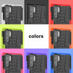 Tire Texture TPU+PC Shockproof Case for Huawei P30 Pro, with Holder – Shockproof, TPU, For Huawei P30 Pro