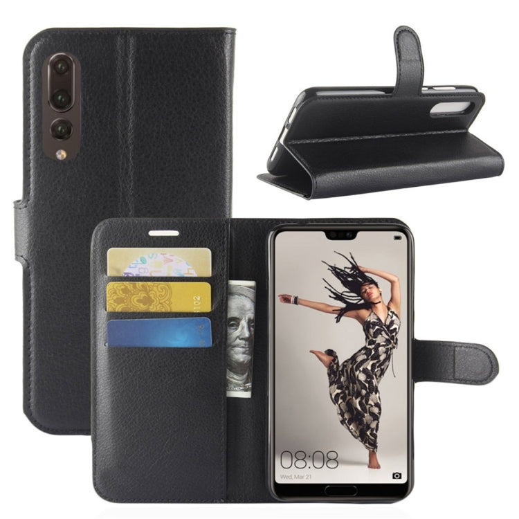 For Huawei P20 Pro Litchi Texture Horizontal Flip Leather Case with Wallet & Holder & Card Slots – Card Slot, Flip, Leather, For Huawei P20 Pro