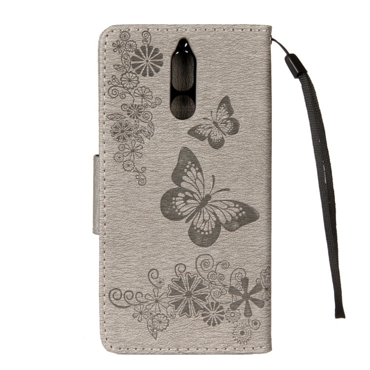 For Huawei Mate 10 Lite Vintage Embossed Floral Butterfly Pattern Horizontal Flip Leather Case with Card Slot & Holder & Wallet & Lanyard – Lanyard, Magnetic, Card Slot, For Mate 10 Lite