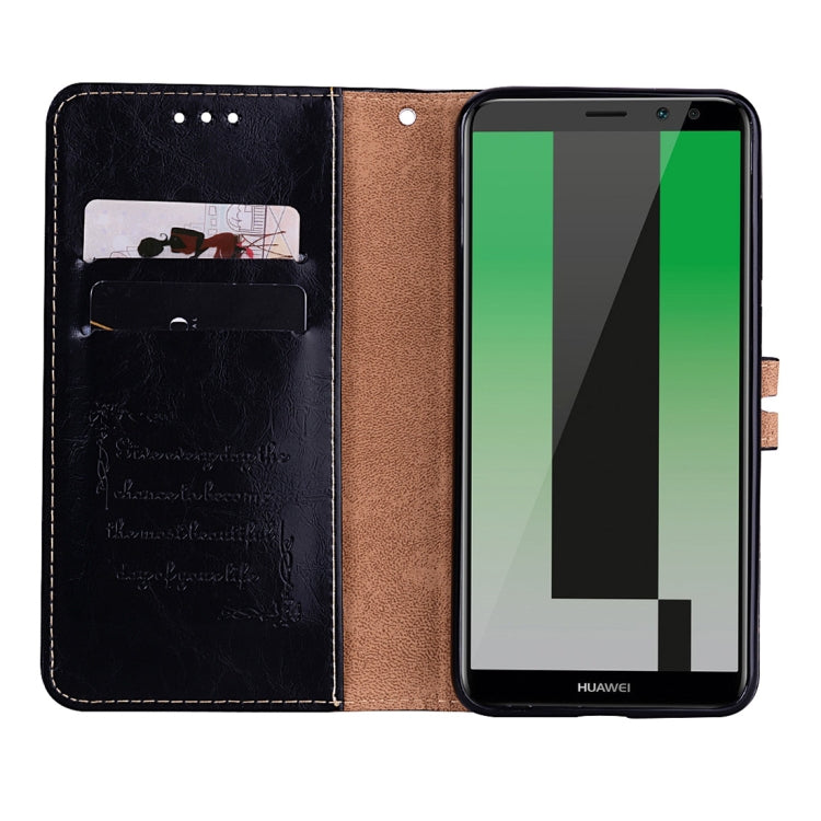 & Nova 2i Business Style Oil Wax Texture Horizontal Flip Leather Case with Holder & Card Slots & Wallet – Lanyard, Card Slot, Flip, For Huawei Mate 10 Lite, For Huawei Mate 10 Lite & Nova 2i