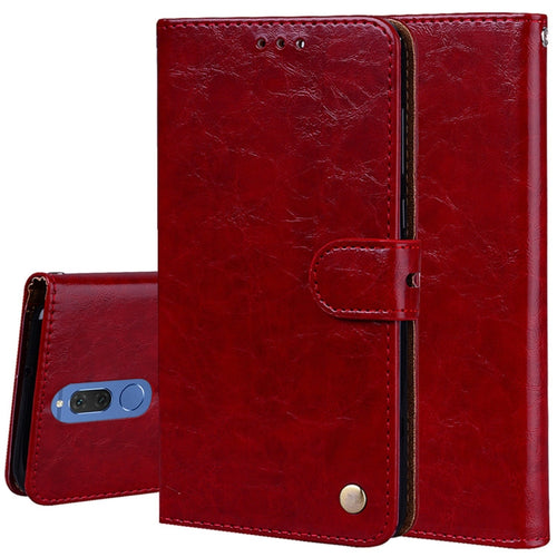 & Nova 2i Business Style Oil Wax Texture Horizontal Flip Leather Case with Holder & Card Slots & Wallet – Lanyard, Card Slot, Flip, For Huawei Mate 10 Lite, For Huawei Mate 10 Lite & Nova 2i