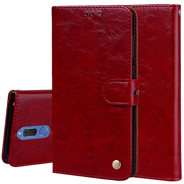 & Nova 2i Business Style Oil Wax Texture Horizontal Flip Leather Case with Holder & Card Slots & Wallet – Lanyard, Card Slot, Flip, For Huawei Mate 10 Lite, For Huawei Mate 10 Lite & Nova 2i For Huawei Mate 10 Lite & Nova 2i Red