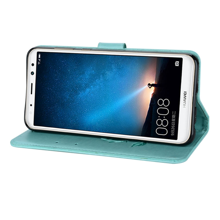 Rose Embossed Horizontal Flip Environmental PU Leather Case with Holder & Card Slots & Wallet – Magnetic, Card Slot, Flip, For Huawei Mate 10 Lite, Huawei Mate 10 Lite