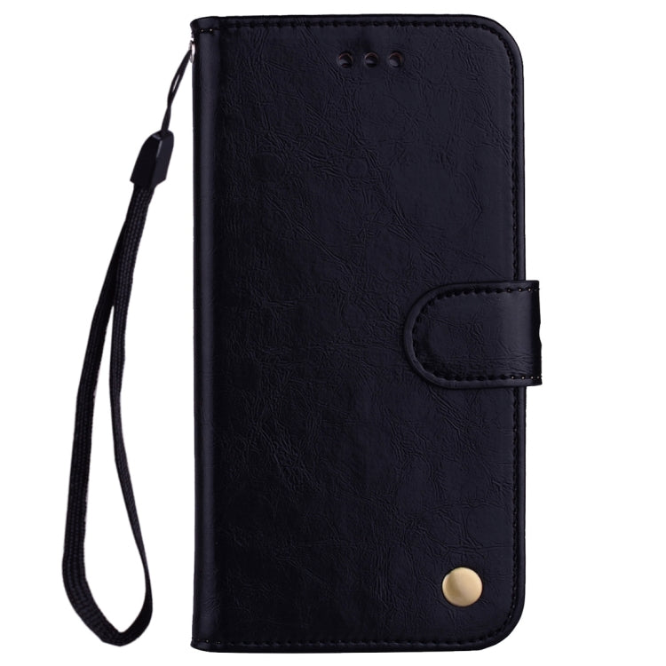 Business Style Oil Wax Texture Horizontal Flip Leather Case with Holder & Card Slots & Wallet – Lanyard, Card Slot, Flip, For Huawei P20