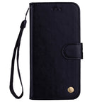 Business Style Oil Wax Texture Horizontal Flip Leather Case with Holder & Card Slots & Wallet – Lanyard, Card Slot, Flip, For Huawei P20