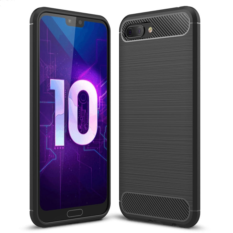 Brushed Texture Carbon Fiber Shockproof TPU Case for Huawei Honor 10, Huawei Honor 10 – Shockproof, Magnetic, TPU