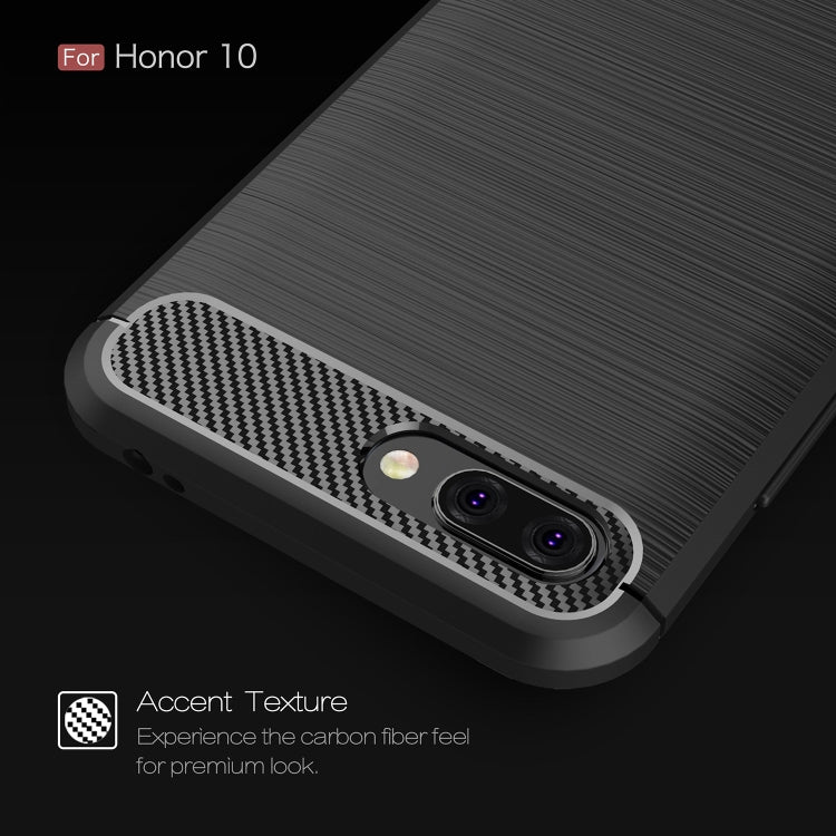 Brushed Texture Carbon Fiber Shockproof TPU Case for Huawei Honor 10, Huawei Honor 10 – Shockproof, Magnetic, TPU