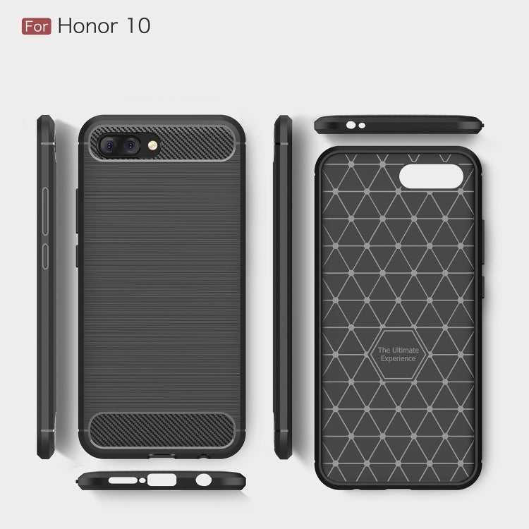 Brushed Texture Carbon Fiber Shockproof TPU Case for Huawei Honor 10, Huawei Honor 10 – Shockproof, Magnetic, TPU