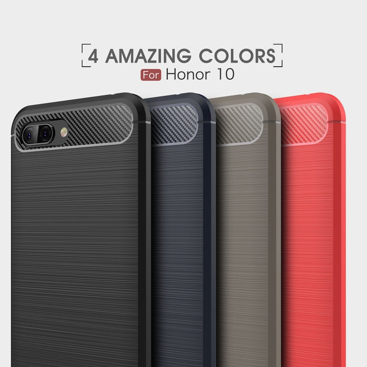 Brushed Texture Carbon Fiber Shockproof TPU Case for Huawei Honor 10, Huawei Honor 10 – Shockproof, Magnetic, TPU