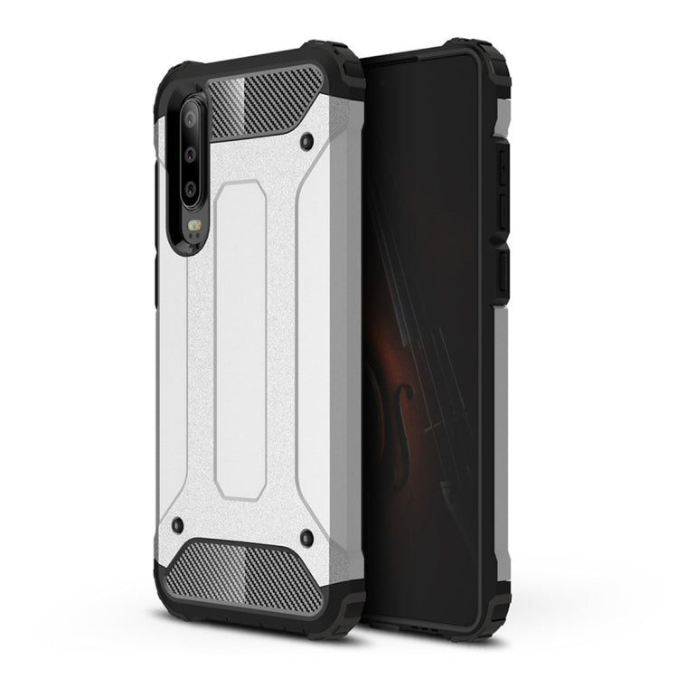 Magic Armor TPU + PC Combination Case for Huawei P30, Huawei P30 – TPU, For Huawei Huawei P30, For Huawei P30 For Huawei P30 Silver