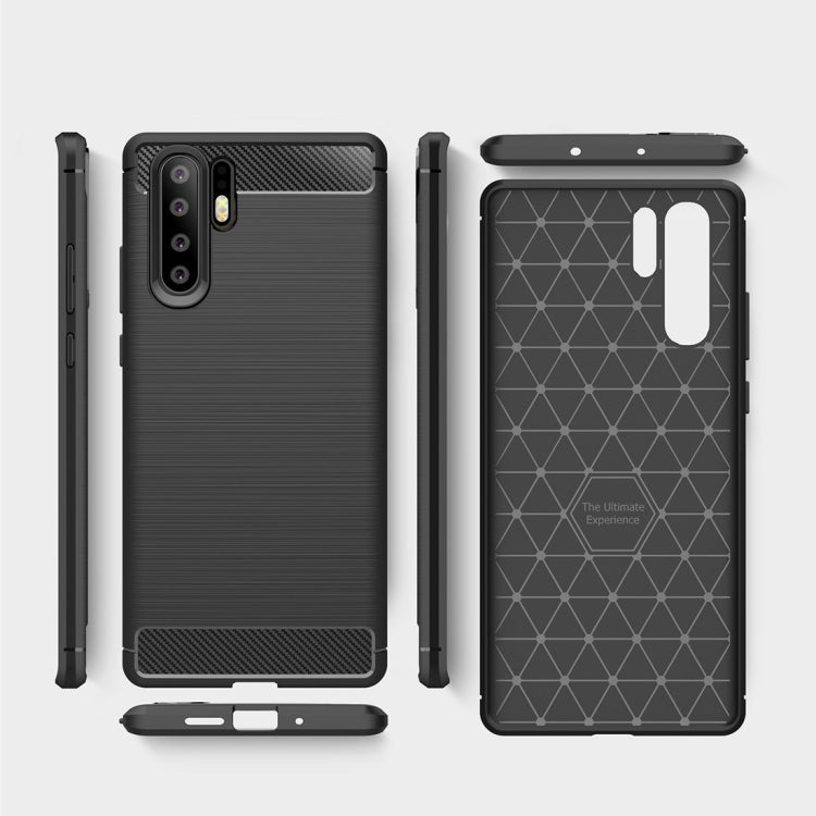 Brushed Texture Carbon Fiber Shockproof TPU Case for Huawei P30 Pro, Huawei P30 Pro – Shockproof, TPU