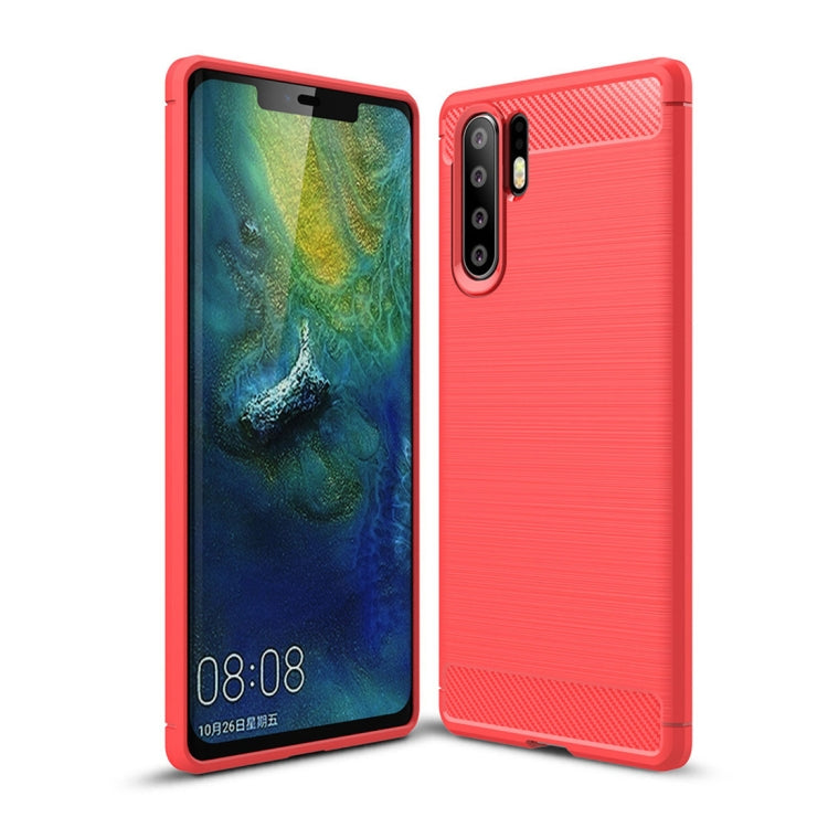 Brushed Texture Carbon Fiber Shockproof TPU Case for Huawei P30 Pro, Huawei P30 Pro – Shockproof, TPU