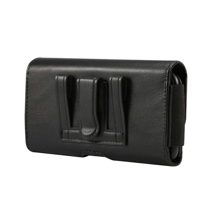 Men Lambskin Texture Multi-functional Universal Mobile Phone Waist Pack Leather Case for 6.9 Inch or Below Smartphones, with Card slot – Card Slot, Leather