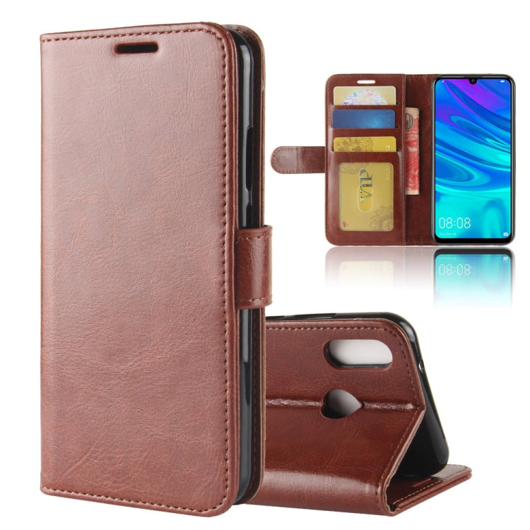 R64 Texture Single Fold Horizontal Flip Leather Case for Huawei P30 Lite, with Holder & Wallet & Card Slots & Photo Frame – Wear-resistant, Card Slot, Flip, For Huawei P30 Lite For Huawei P30 Lite Brown