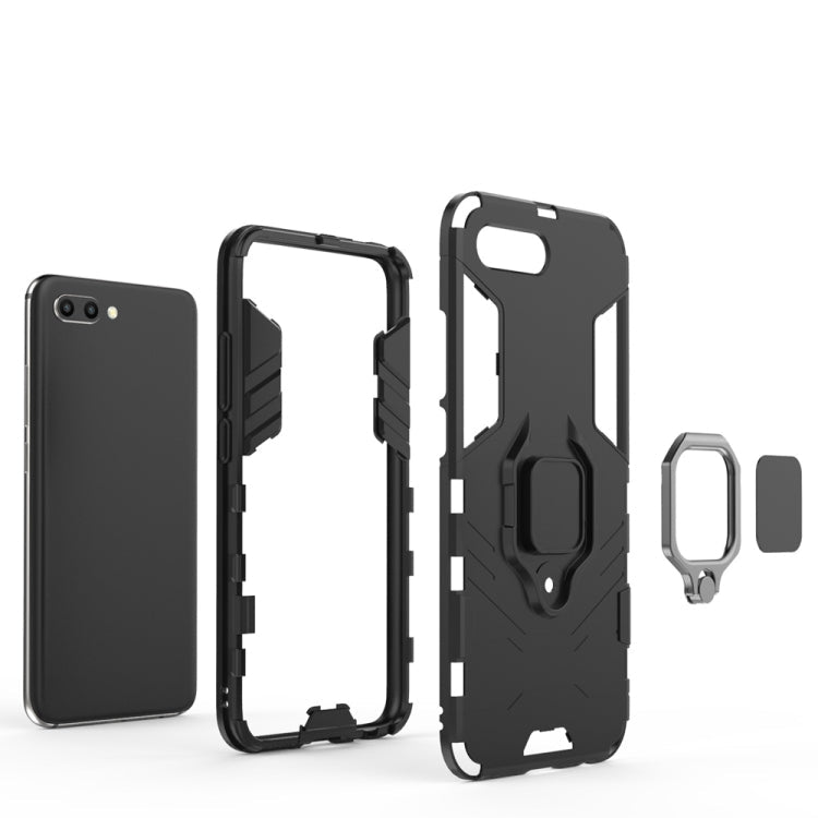 PC + TPU Shockproof Protective Case for Huawei Honor 10, with Magnetic Ring Holder – Shockproof, Ring Holder, Magnetic, For Huawei Honor 10