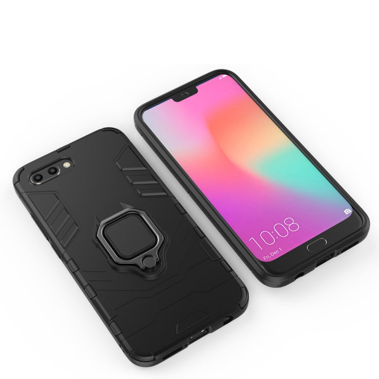 PC + TPU Shockproof Protective Case for Huawei Honor 10, with Magnetic Ring Holder – Shockproof, Ring Holder, Magnetic, For Huawei Honor 10