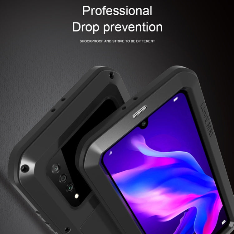 LOVE MEI Powerful Dustproof Shockproof Splashproof Metal + Silicone Combination Case for Huawei P30 Lite, Huawei P30 Lite – Shockproof
