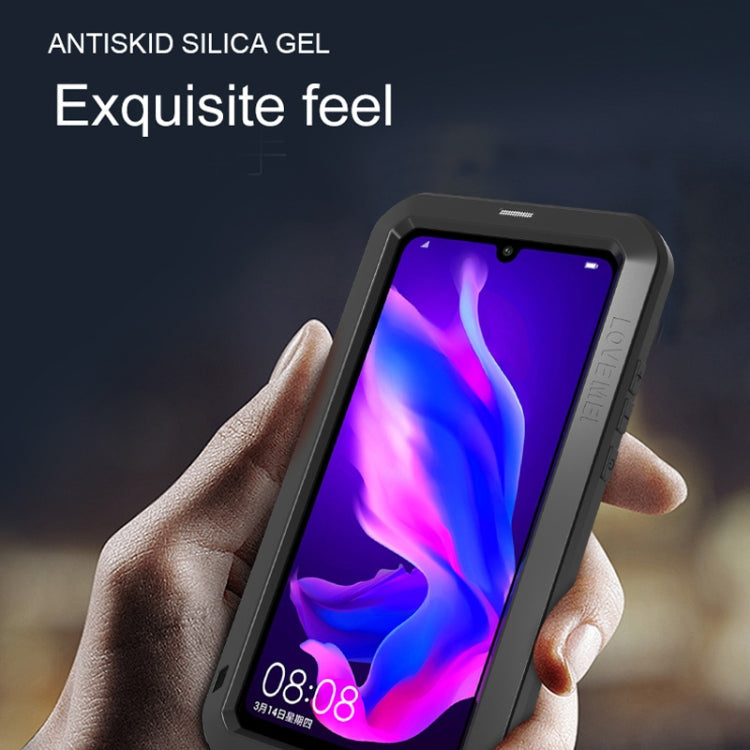 LOVE MEI Powerful Dustproof Shockproof Splashproof Metal + Silicone Combination Case for Huawei P30 Lite, Huawei P30 Lite – Shockproof