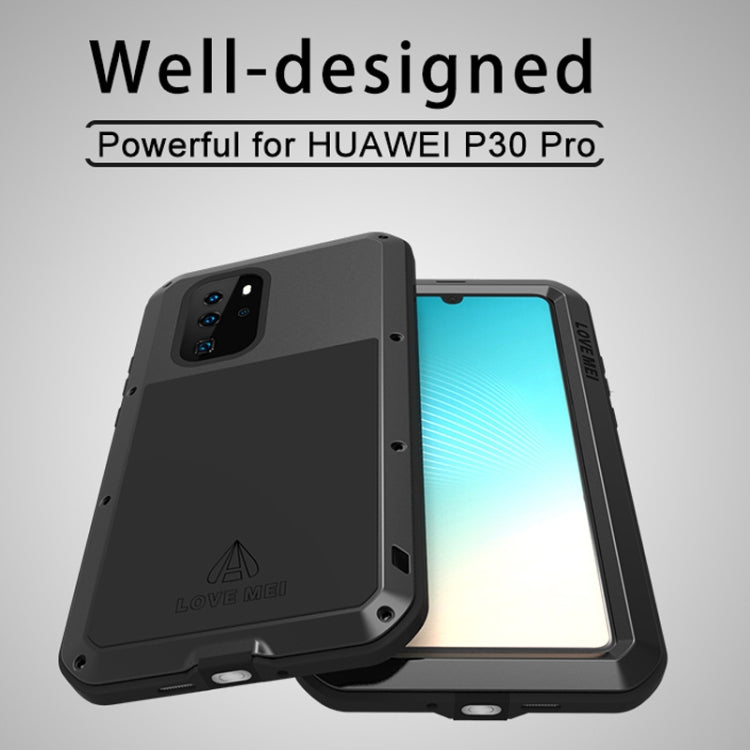 LOVE MEI Powerful Dustproof Shockproof Splashproof Metal + Silicone Combination Case for Huawei P30 Pro, Huawei P30 Pro – Shockproof
