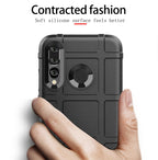 Shockproof Rugged Shield Full Coverage Protective Silicone Case for Huawei P Smart+ 2019, Huawei P Smart+ 2019 – Shockproof