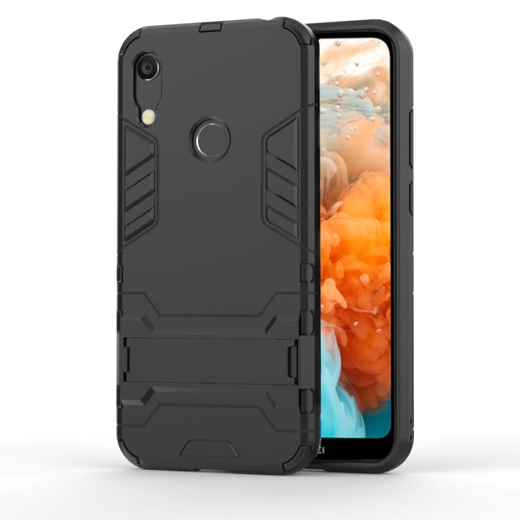 Shockproof PC + TPU Case for Huawei Y6 (2019), with Holder – Shockproof, TPU, For Huawei Y6 (2019), For Huawei Y6 (2019) For Huawei Y6 (2019) Black