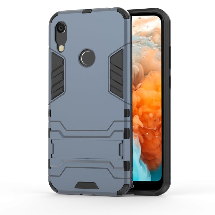 Shockproof PC + TPU Case for Huawei Y6 (2019), with Holder – Shockproof, TPU, For Huawei Y6 (2019), For Huawei  Y6 (2019)