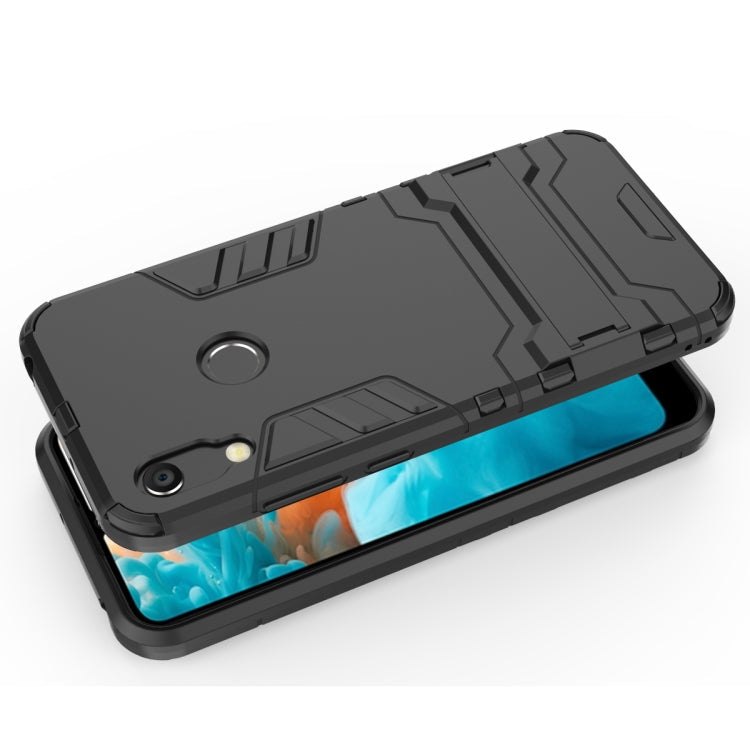 Shockproof PC + TPU Case for Huawei Y6 (2019), with Holder – Shockproof, TPU, For Huawei Y6 (2019), For Huawei  Y6 (2019)