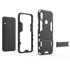 Shockproof PC + TPU Case for Huawei Y6 (2019), with Holder – Shockproof, TPU, For Huawei Y6 (2019), For Huawei  Y6 (2019)