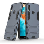 Shockproof PC + TPU Case for Huawei Y6 (2019), with Holder – Shockproof, TPU, For Huawei Y6 (2019), For Huawei  Y6 (2019)