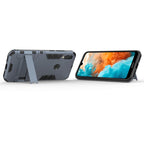 Shockproof PC + TPU Case for Huawei Y6 (2019), with Holder – Shockproof, TPU, For Huawei Y6 (2019), For Huawei  Y6 (2019)