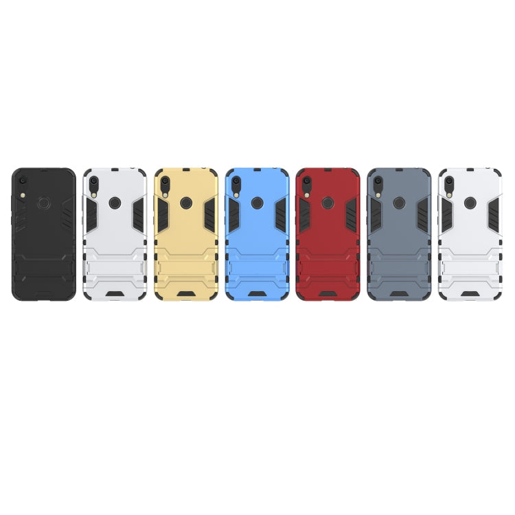 Shockproof PC + TPU Case for Huawei Y6 (2019), with Holder – Shockproof, TPU, For Huawei Y6 (2019), For Huawei  Y6 (2019)