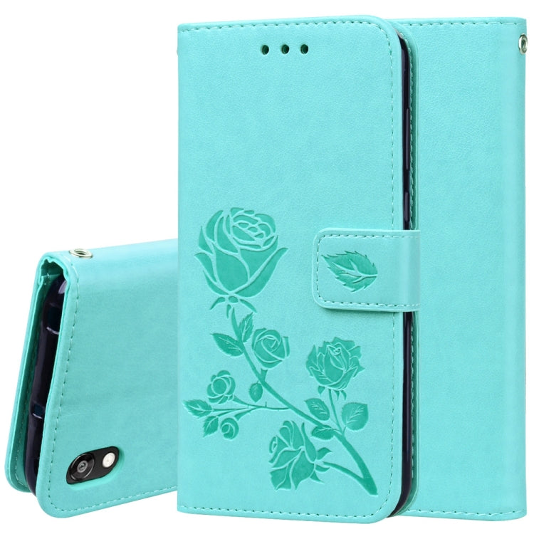 Rose Embossed Horizontal Flip PU Leather Case for Huawei Honor 8S / Y5 (2019), with Holder & Card Slots & Wallet – Card Slot, Flip, Leather, For Huawei Honor 8S / Y5 (2019) For Huawei Honor 8S Y5 (2019) Green