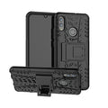 Tire Texture TPU+PC Shockproof Case for Huawei Honor 10 Lite / P Smart (2019), with Holder – Shockproof, TPU, For Honor 10 Lite