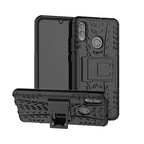Tire Texture TPU+PC Shockproof Case for Huawei Honor 10 Lite / P Smart (2019), with Holder – Shockproof, TPU, For Honor 10 Lite