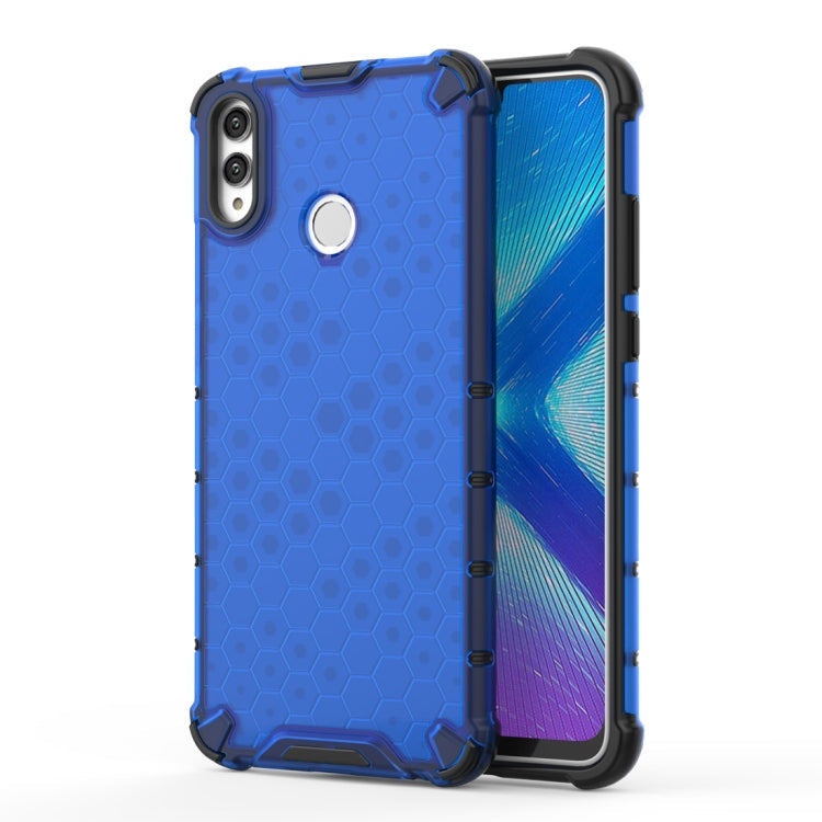 Shockproof Honeycomb PC + TPU Case for Huawei Honor 8X – Shockproof, TPU, For Huawei Honor 8X For Huawei Honor 8X Blue