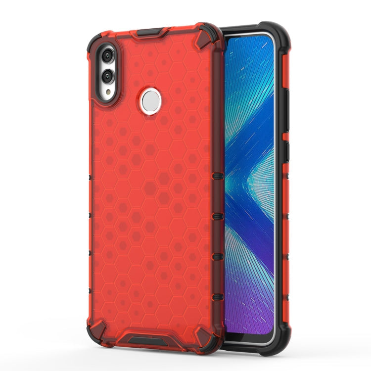 Shockproof Honeycomb PC + TPU Case for Huawei Honor 8X – Shockproof, TPU, For Huawei Honor 8X For Huawei Honor 8X Red