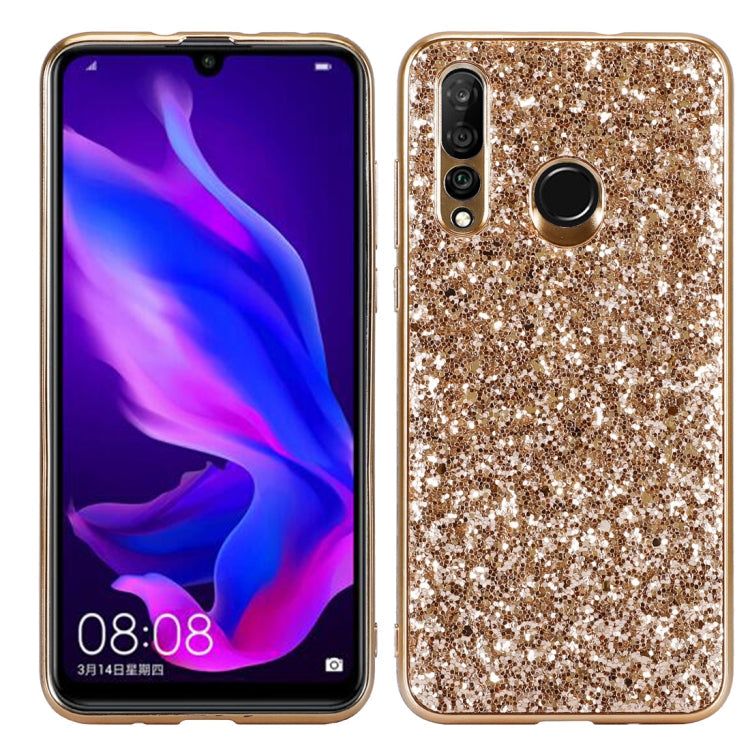 Glitter Powder Shockproof TPU Case for Huawei nova 4 – Shockproof, TPU, For Huawei nova 4 For Huawei nova 4 Gold