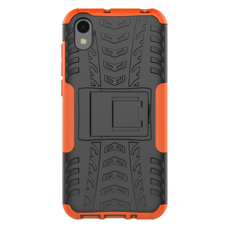 Shockproof PC + TPU Tire Pattern Case for Huawei Honor 8s, with Holder – Shockproof, TPU, For Huawei Honor 8s