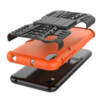Shockproof PC + TPU Tire Pattern Case for Huawei Honor 8s, with Holder – Shockproof, TPU, For Huawei Honor 8s