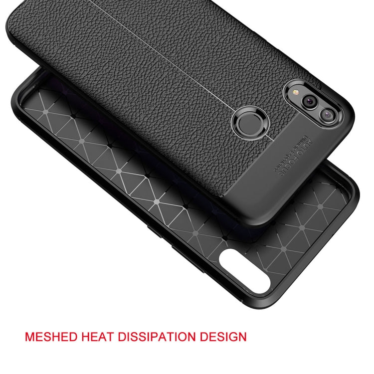 Litchi Texture TPU Shockproof Case for Huawei Honor 8X – Shockproof, TPU, For Huawei Honor 8X