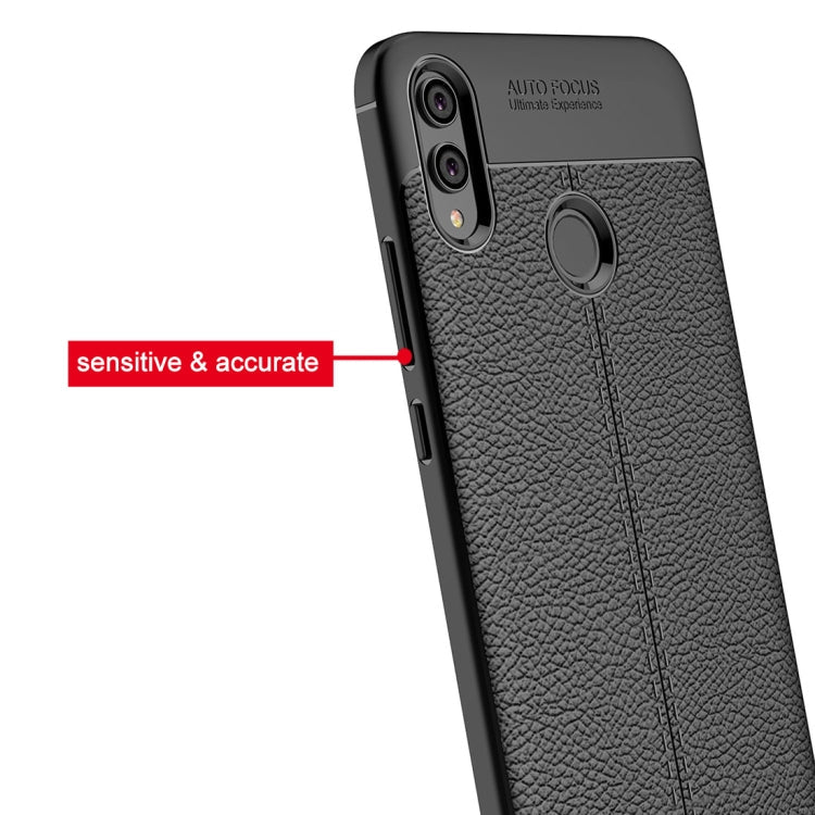 Litchi Texture TPU Shockproof Case for Huawei Honor 8X – Shockproof, TPU, For Huawei Honor 8X
