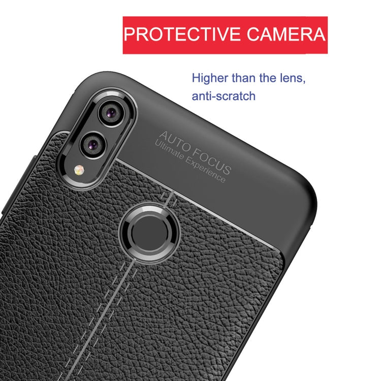 Litchi Texture TPU Shockproof Case for Huawei Honor 8X – Shockproof, TPU, For Huawei Honor 8X